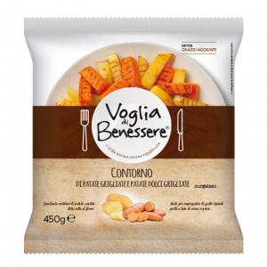 Stick of Grilled Potatoes and sweet Potatoes